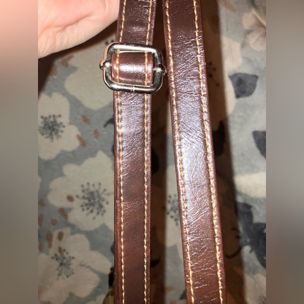 Minicci Tan and Brown Crossbody Bag with Front Pocket - Picture 7 of 7